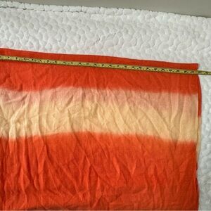 Orange and Cream Tie-Dye Blanket